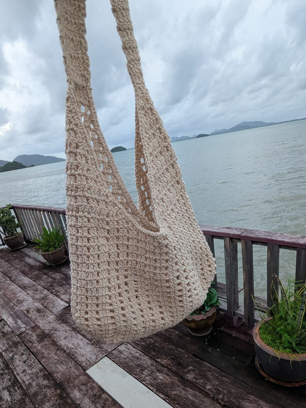 The Long Beach, Open-Net Beach Sling, Natural